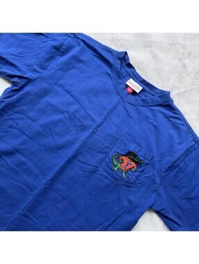 Mitchell & Ness Florida Gators T-Shirt Blue NCAA College Vault Logo Tee Size L